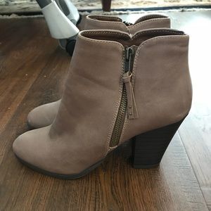 Taupe booties!